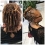 Starter locs on Short Hair( above eye brow )