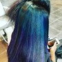 Virgin hair bundle coloring