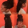 Kids braids w/natural hair