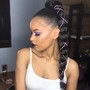 Small Feed-In Ponytail