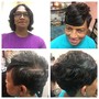 Prepay Service on Natural Hair  (short hair  above the shoulders),