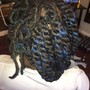 Small / Medium Distressed Locs w/o Curls "Shay Locs"