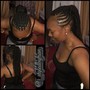 Waist length individual crochet locs