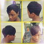 Women cut, trim, lineup