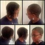 Small knotless braids