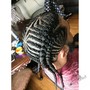 Box Braid with extension large