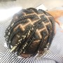 (M) %100 Human Hair knotless Braids