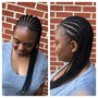 Cornrows Ponytail Large