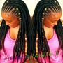 Medium knotless Box Braids( Hair Included)