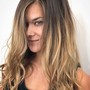 Blowout add on with balayage