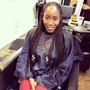 Medium Fulani cornrows w/box braids