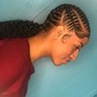 Small Braids into a ponytail