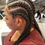 Feed inCornrows (larger braids)