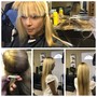 Shampoo,Tighten weave,blow dry and style