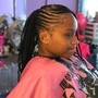 Child braids corn row with out hair 3years to 8 years