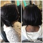 Partial Relaxer Short hair w/ style