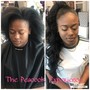 protective style prep with conditioning treatment