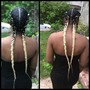 Small boho knotless braids