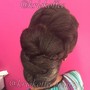 Natural updo