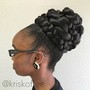 Natural updo