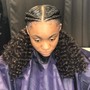 Knot less box braids( medium )