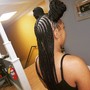 Natural hair plaits