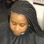 Small knotless box braids