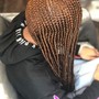 Knot less box braids( medium )