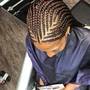 Knot less box braids( medium )