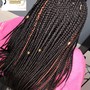 Small Knotless Boho Braids Long