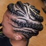 Small feed in braids