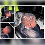 Woman back shave haircut wit desgin