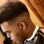 Kids haircut with a taper