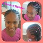 Cornrows/ Dutch braid w/hair added