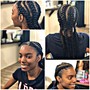 Small knotless braids