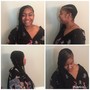 Detangle and blow dry straight