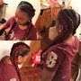 Stitch ponytail (6 braids)