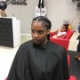 Sleek ponytail wit braid