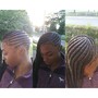 Med/ large Knotless braids