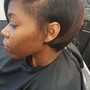 Afro Natural Hair Straightening/Style