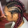 Med/ large Knotless braids