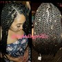 Senegalese twist (medium) mid back