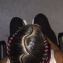 Man bun Braids/weave