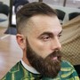 Be Combover sissor cut and beard trim (the time you choose may not be the exact you get cut. Prices may vary week before a holiday .)There maybe a up charge if depending on beard shaping and skin fading etc.