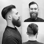 Mens haircut with beard trim