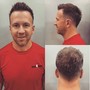 Mens haircut with beard trim