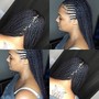 Half Feed Ins/Half BoxBraids