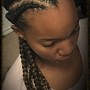 4 Goddess Braids w/hair