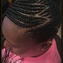 designer cornrows for (kids only) basic braid styles