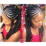 Box Braids for Shaved Sides